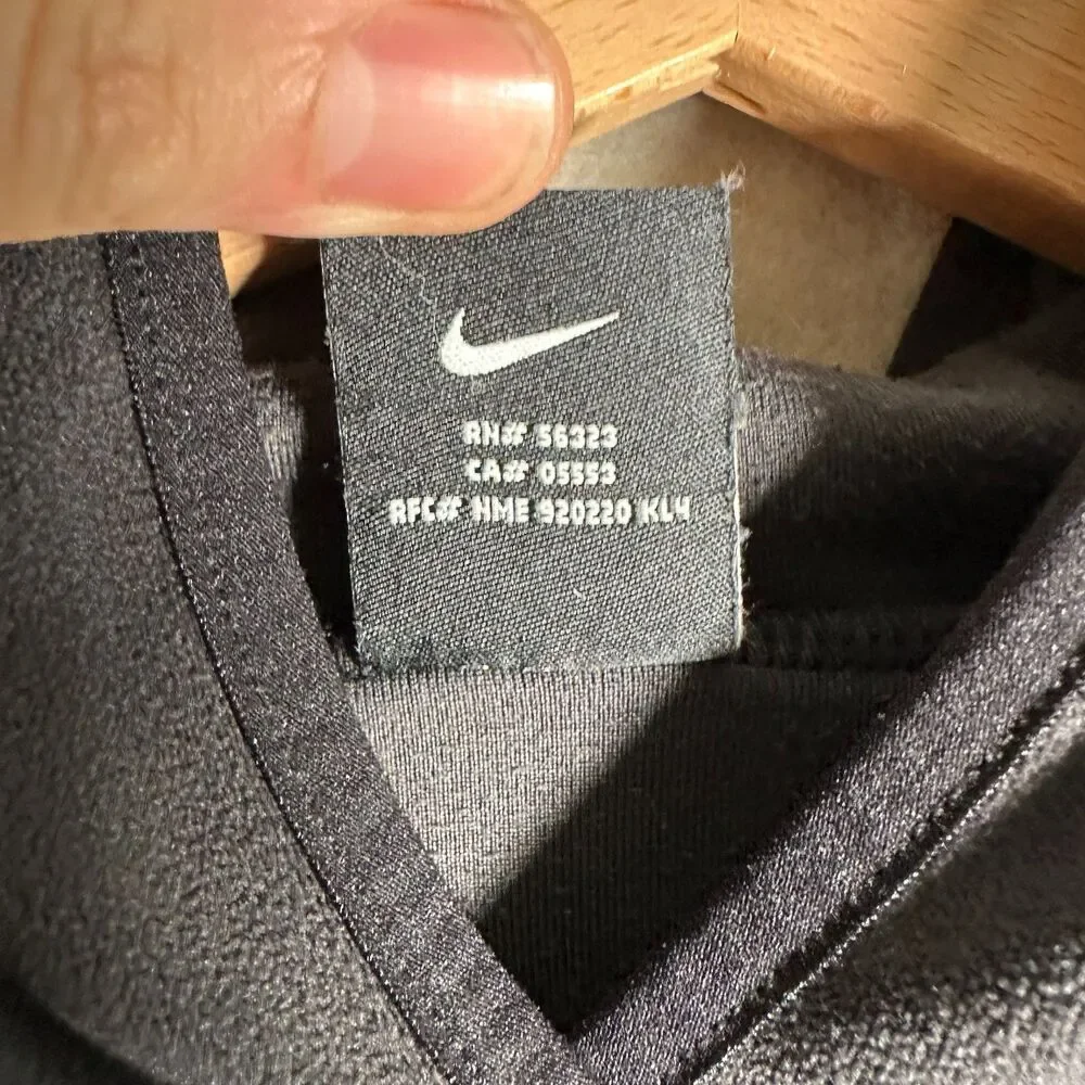 Nike ACG Therma Fit Fleece Hoodie Base Layer Men XL Black Mesh Vent Pullover